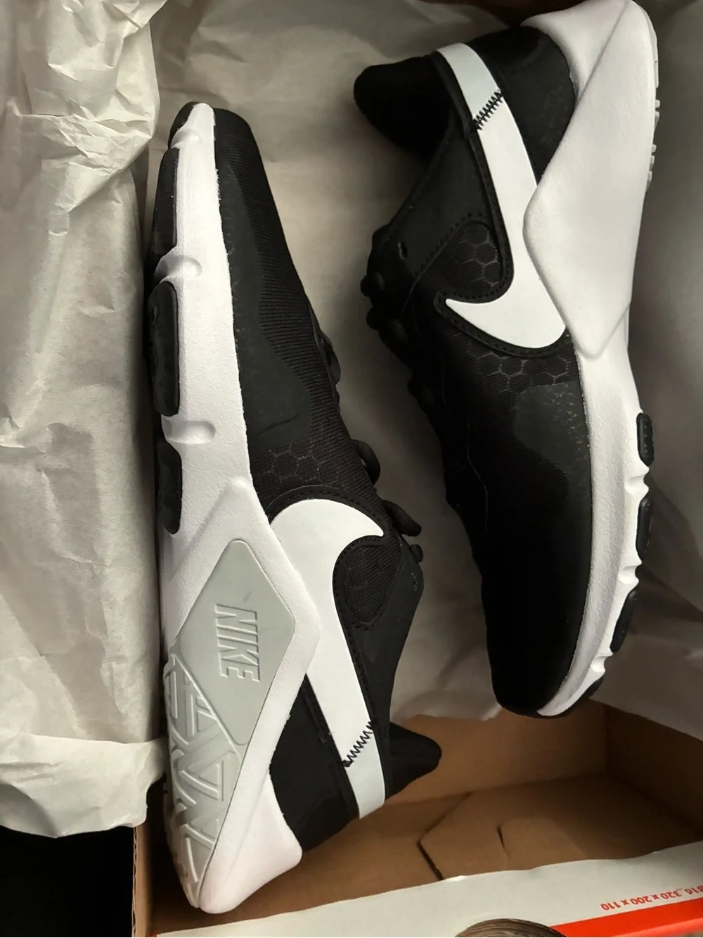 Nike Black and White Low-Top Training Shoe